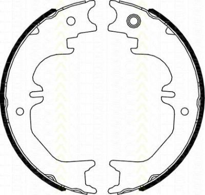 TRISCAN 8100 13050 комплект тормозных колодок, стояночная тормозная с на TOYOTA LAND CRUISER 100 (FZJ1_, UZJ1_)