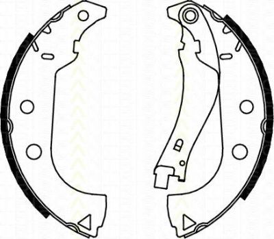 TRISCAN 8100 15020 комплект тормозных колодок на FIAT FIORINO Pick up (146)