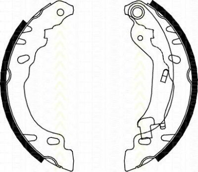 TRISCAN 8100 15022 комплект тормозных колодок на FIAT PANDA (169)