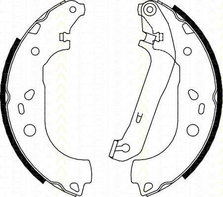 TRISCAN 8100 16011 комплект тормозных колодок на FORD FOCUS II седан (DA_)