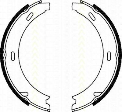 TRISCAN 8100 23412 комплект тормозных колодок, стояночная тормозная с на MERCEDES-BENZ C-CLASS купе (CL203)