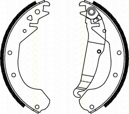TRISCAN 8100 24410 комплект тормозных колодок на OPEL KADETT E кабрио (43B_)