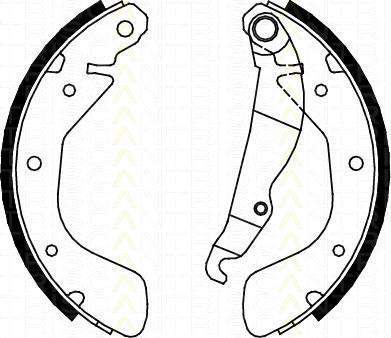 TRISCAN 8100 24539 комплект тормозных колодок на OPEL ASTRA F Наклонная задняя часть (53_, 54_, 58_, 59_)