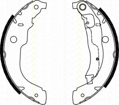 TRISCAN 8100 28053 комплект тормозных колодок на PEUGEOT 207 (WA_, WC_)