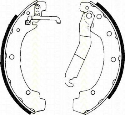 TRISCAN 8100 29004 комплект тормозных колодок на VW LT 28-35 I автобус (281-363)
