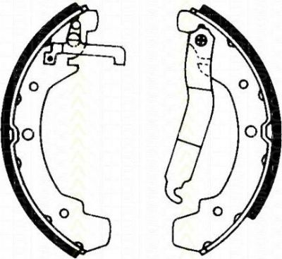 TRISCAN 8100 29437 комплект тормозных колодок на VW LT 28-35 I автобус (281-363)