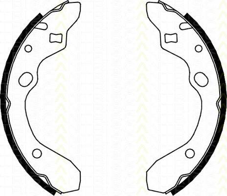 TRISCAN 8100 50546 комплект тормозных колодок на MAZDA 323 C IV (BG)
