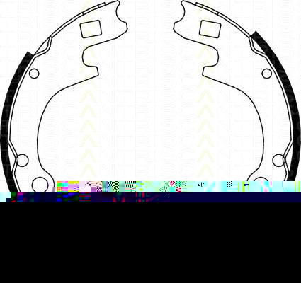 TRISCAN 8100 50604 комплект тормозных колодок на MAZDA E-SERIE автобус (SR1)