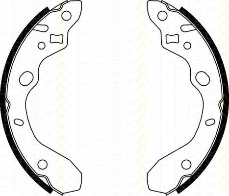 TRISCAN 8100 50611 комплект тормозных колодок на MAZDA 323 S VI (BJ)