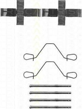 TRISCAN 8105 101262 комплектующие, колодки дискового тормоза на PEUGEOT 505 (551A)