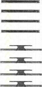 TRISCAN 8105 241510 комплектующие, колодки дискового тормоза на OPEL OMEGA A (16_, 17_, 19_)