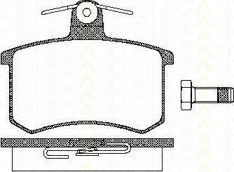 TRISCAN 8110 10116 комплект тормозных колодок, дисковый тормоз на AUDI 100 (4A, C4)