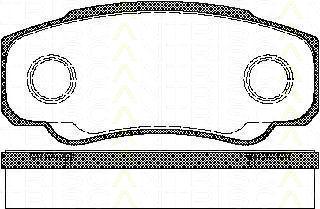 TRISCAN 8110 10533 комплект тормозных колодок, дисковый тормоз на FIAT DUCATO фургон (244)