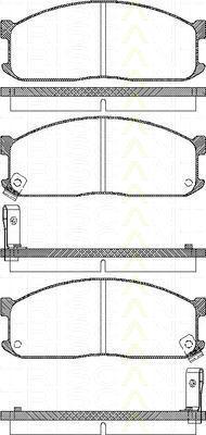 TRISCAN 8110 10873 комплект тормозных колодок, дисковый тормоз на FORD ECONOVAN фургон (KAA)