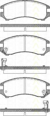 TRISCAN 8110 10887 комплект тормозных колодок, дисковый тормоз на NISSAN SUNNY II (N13)