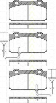 TRISCAN 8110 12988 комплект тормозных колодок, дисковый тормоз на ALFA ROMEO ARNA (920)
