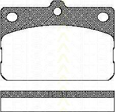 TRISCAN 8110 13029 комплект тормозных колодок, дисковый тормоз на TOYOTA COROLLA (KE)