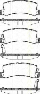 TRISCAN 8110 13040 комплект тормозных колодок, дисковый тормоз на TOYOTA AVENSIS (_T22_)