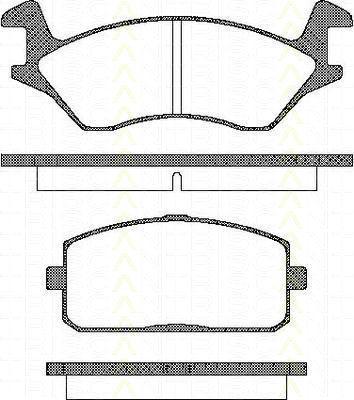 TRISCAN 8110 13043 комплект тормозных колодок, дисковый тормоз на TOYOTA STARLET универсал (KP6_)