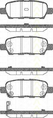 TRISCAN 8110 14022 комплект тормозных колодок, дисковый тормоз на RENAULT KOLEOS (HY_)