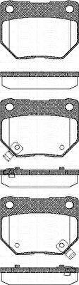 TRISCAN 8110 14028 комплект тормозных колодок, дисковый тормоз на NISSAN 300 ZX (Z32)