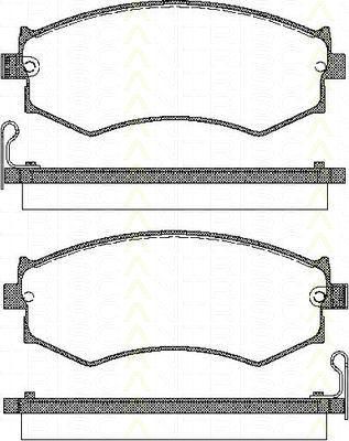 TRISCAN 8110 14996 комплект тормозных колодок, дисковый тормоз на NISSAN PRIMERA Traveller (W10)
