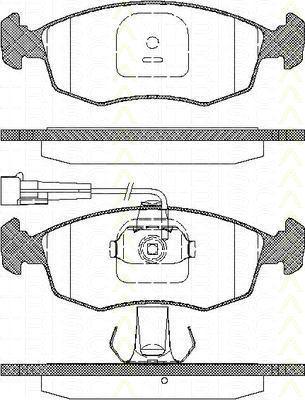 TRISCAN 8110 15015 комплект тормозных колодок, дисковый тормоз на FIAT PALIO Weekend (178DX)