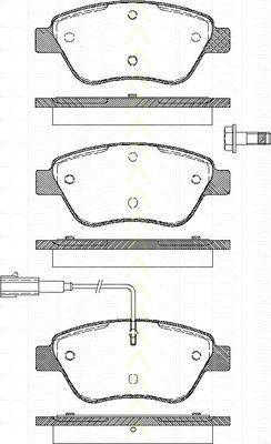 TRISCAN 8110 15019 комплект тормозных колодок, дисковый тормоз на FIAT PANDA (169)