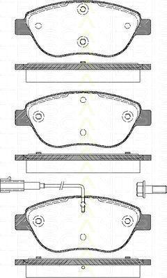 TRISCAN 8110 15020 комплект тормозных колодок, дисковый тормоз на FIAT MULTIPLA (186)