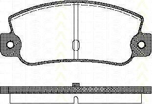 TRISCAN 8110 15993 комплект тормозных колодок, дисковый тормоз на FIAT TEMPRA S.W. (159)