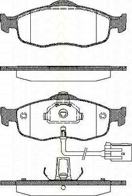 TRISCAN 8110 16160 комплект тормозных колодок, дисковый тормоз на FORD MONDEO I (GBP)