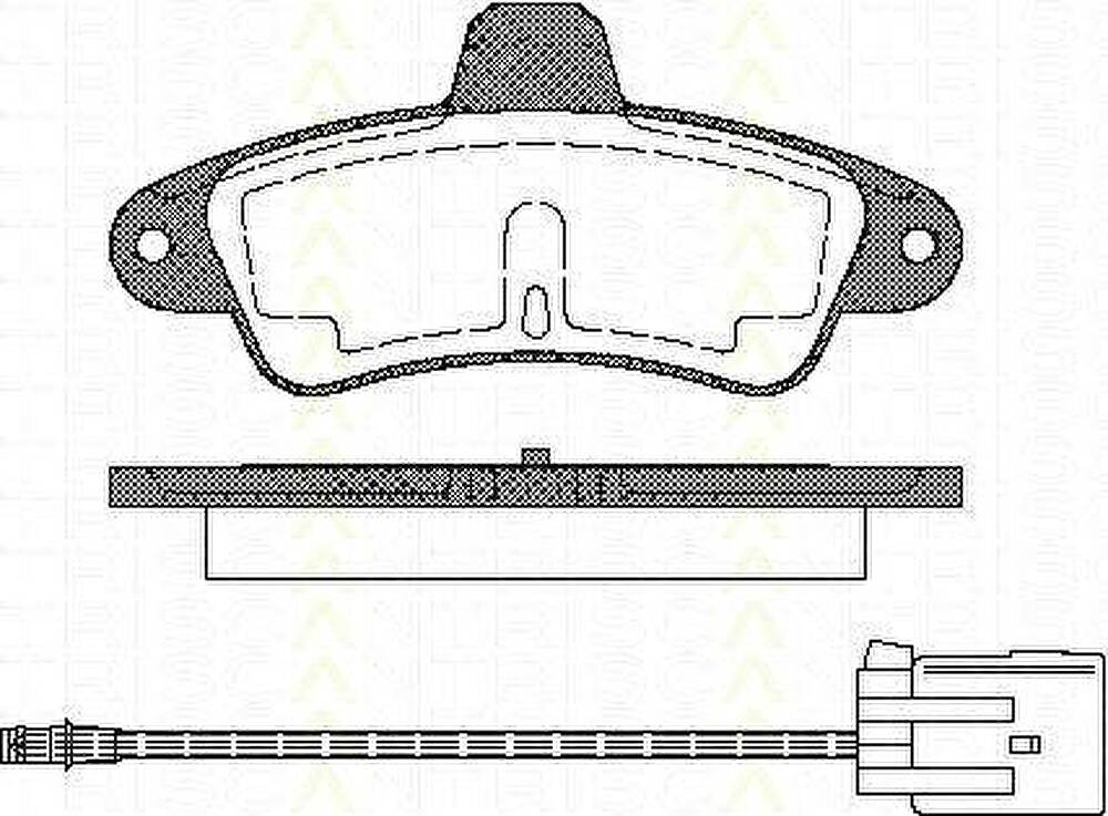 TRISCAN 8110 16162 комплект тормозных колодок, дисковый тормоз на FORD MONDEO I седан (GBP)