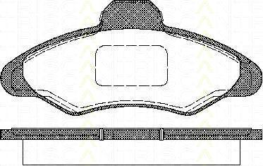 TRISCAN 8110 16950 комплект тормозных колодок, дисковый тормоз на FORD ESCORT VII седан (GAL, AFL)