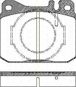 TRISCAN 8110 23238 комплект тормозных колодок, дисковый тормоз на MERCEDES-BENZ S-CLASS (W126)