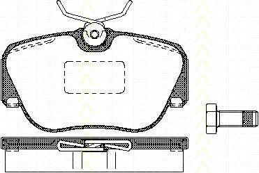 TRISCAN 8110 23936 комплект тормозных колодок, дисковый тормоз на MERCEDES-BENZ 190 (W201)