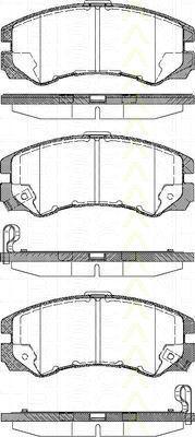 TRISCAN 8110 24010 комплект тормозных колодок, дисковый тормоз на OPEL FRONTERA B (6B_)
