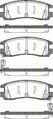 TRISCAN 8110 24015 комплект тормозных колодок, дисковый тормоз на CHEVROLET ALERO