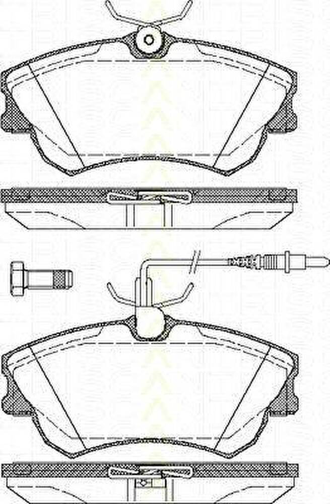 TRISCAN 8110 25008 комплект тормозных колодок, дисковый тормоз на RENAULT ESPACE III (JE0_)