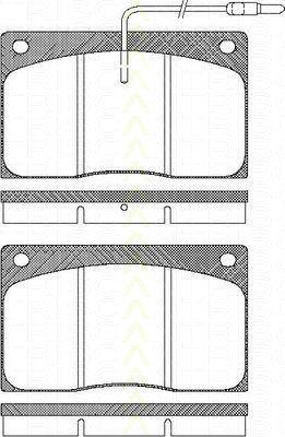 TRISCAN 8110 25854 комплект тормозных колодок, дисковый тормоз на RENAULT MASTER I фургон (T__)