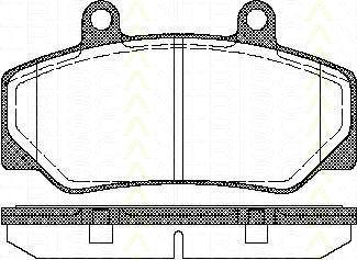 TRISCAN 8110 27935 комплект тормозных колодок, дисковый тормоз на VOLVO 960 Kombi (965)