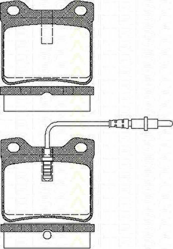TRISCAN 8110 28941 комплект тормозных колодок, дисковый тормоз на PEUGEOT 605 (6B)