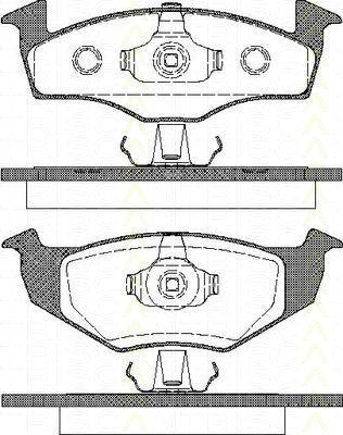 TRISCAN 8110 29004 комплект тормозных колодок, дисковый тормоз на SEAT IBIZA II (6K1)