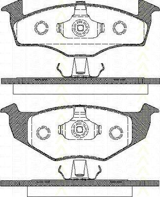 TRISCAN 8110 29017 комплект тормозных колодок, дисковый тормоз на VW POLO Variant (6KV5)
