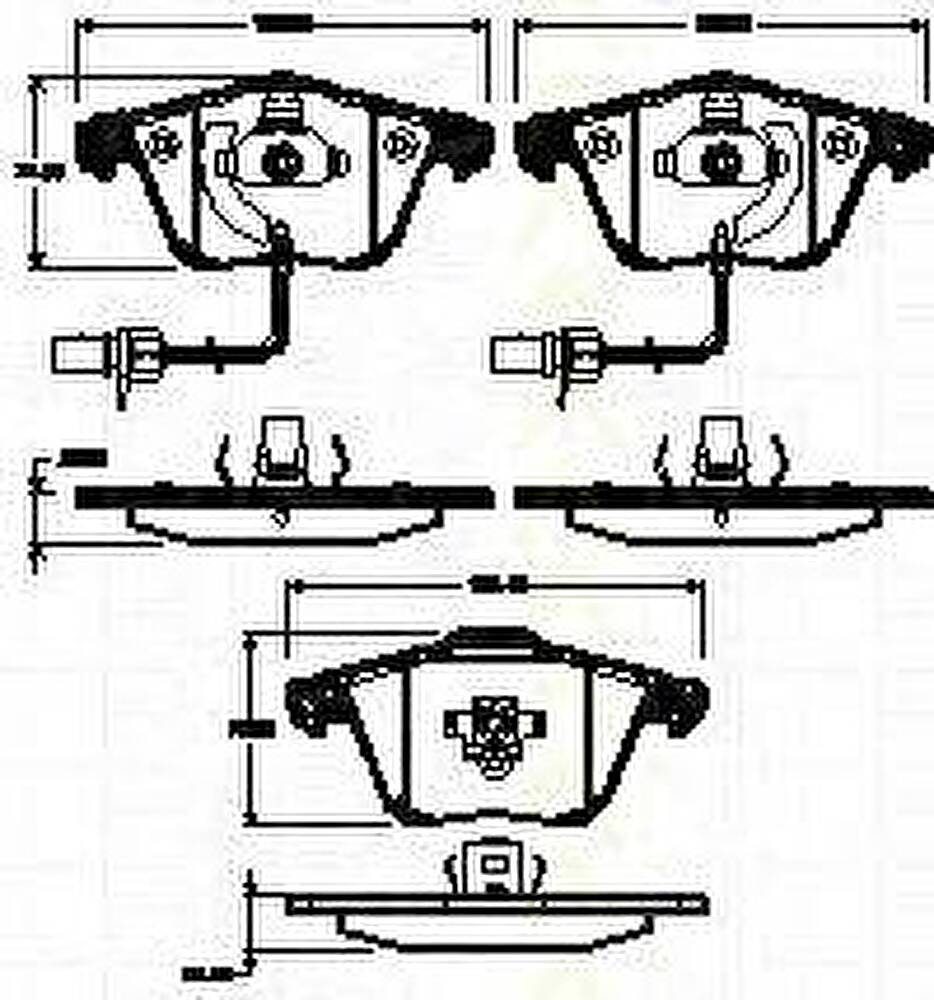 TRISCAN 8110 29058 комплект тормозных колодок, дисковый тормоз на AUDI A6 Allroad (4FH, C6)