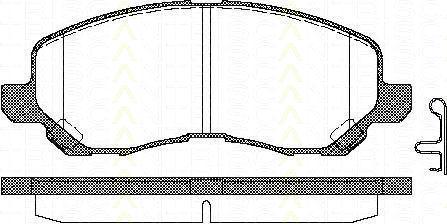 TRISCAN 8110 42019 комплект тормозных колодок, дисковый тормоз на MITSUBISHI GALANT седан (DJ_, ED_, EF_)