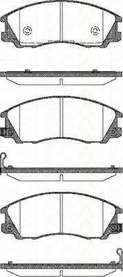 TRISCAN 8110 43019 комплект тормозных колодок, дисковый тормоз на HYUNDAI TERRACAN (HP)