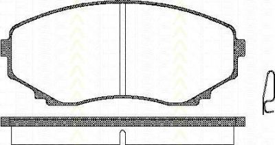 TRISCAN 8110 50007 комплект тормозных колодок, дисковый тормоз на MAZDA MPV I (LV)