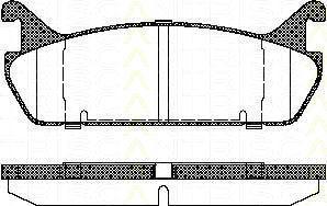 TRISCAN 8110 50020 комплект тормозных колодок, дисковый тормоз на DAIHATSU APPLAUSE II (A101)