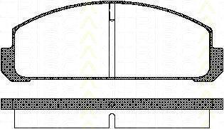 TRISCAN 8110 50038 комплект тормозных колодок, дисковый тормоз на MAZDA 323 I (FA)
