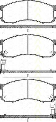 TRISCAN 8110 50165 комплект тормозных колодок, дисковый тормоз на MAZDA 626 III Station Wagon (GV)